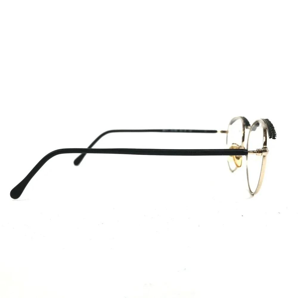 Blumarine BM17 COL.BS Eyeglasses Frames Black Gold Round Crystals 50-18-140